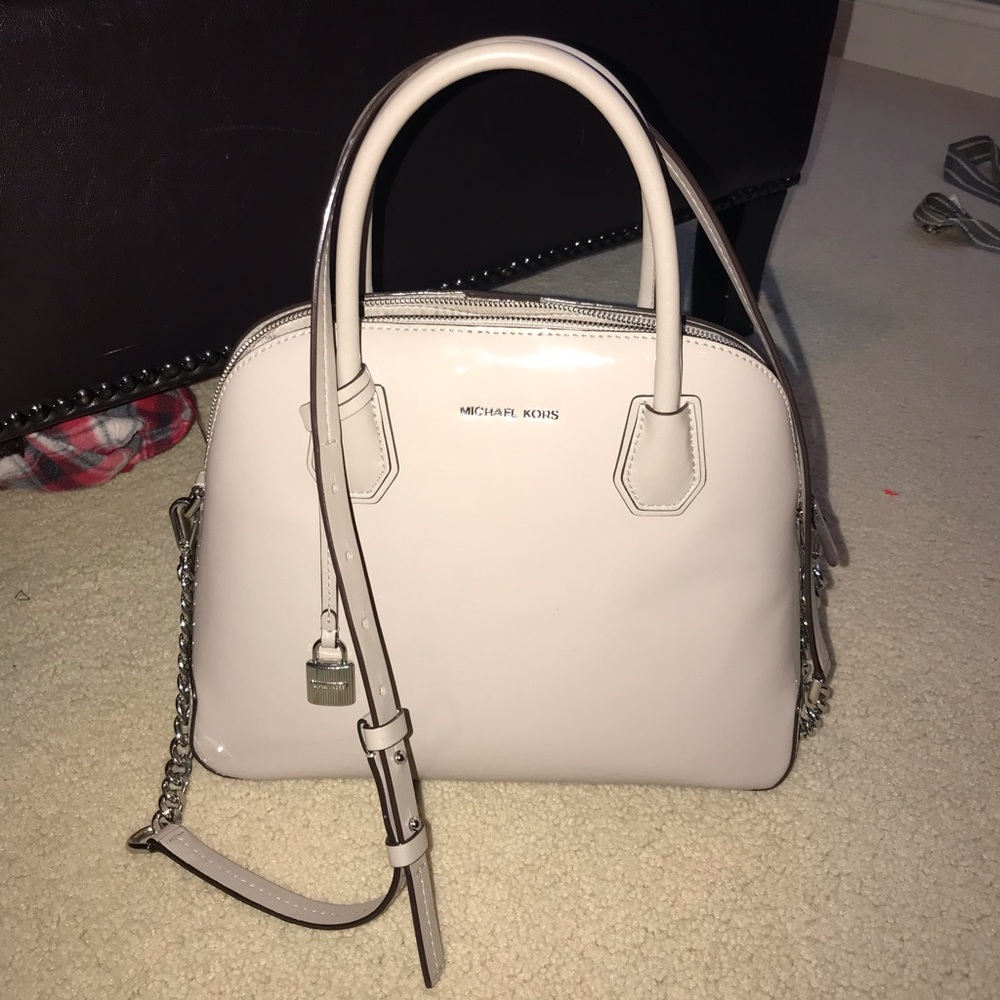 Michael Kors Mercer LG Dome Satchel Leather